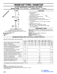 Datasheet 1N4003GP manufacturer General Semiconductor