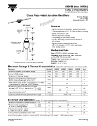 Datasheet 1N5059...1N5062 manufacturer General Semiconductor