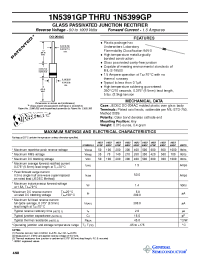 Datasheet 1N5396GP manufacturer General Semiconductor