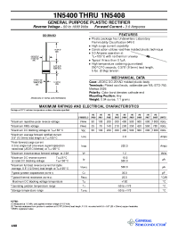 Datasheet 1N5402 manufacturer General Semiconductor