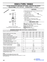 Datasheet 1N5614 manufacturer General Semiconductor