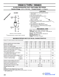 Datasheet 1N5615 manufacturer General Semiconductor