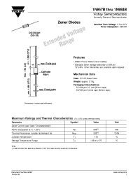 Datasheet 1N957...1N979 manufacturer General Semiconductor