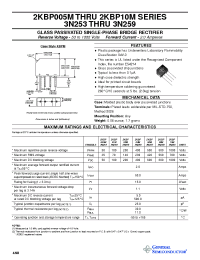 Datasheet 2KBP04M manufacturer General Semiconductor