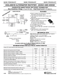 Datasheet AS3524 manufacturer General Semiconductor