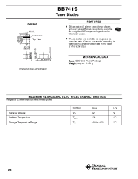 Datasheet BB741S manufacturer General Semiconductor