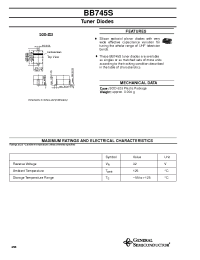 Datasheet BB745S manufacturer General Semiconductor