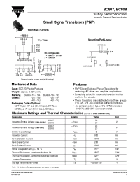 Datasheet BC807andBC808 manufacturer General Semiconductor