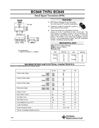 Datasheet BC846 manufacturer General Semiconductor