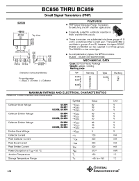 Datasheet BC856 manufacturer General Semiconductor