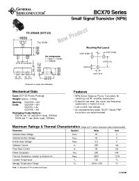 Datasheet BCX70 manufacturer General Semiconductor