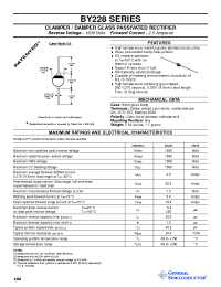 Datasheet BY228 manufacturer General Semiconductor