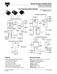 Datasheet BY229B manufacturer General Semiconductor