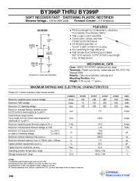 Datasheet BY396P manufacturer General Semiconductor