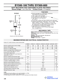 Datasheet BY500-100 manufacturer General Semiconductor