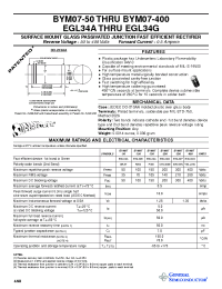 Datasheet BYM07-150 manufacturer General Semiconductor