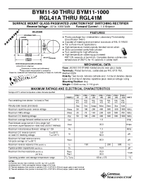 Datasheet BYM11-800 manufacturer General Semiconductor