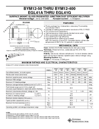 Datasheet BYM12-200 manufacturer General Semiconductor