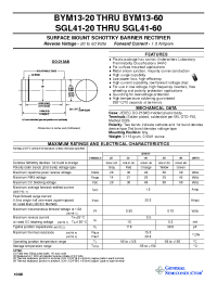 Datasheet BYM13-30 manufacturer General Semiconductor