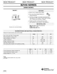 Datasheet BZV55-B10 manufacturer General Semiconductor