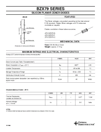 Bzx C V General Semiconductor Silicon Planar Zener Diodes