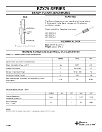 Datasheet BZX79-F27 производства General Semiconductor