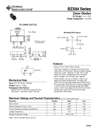 Datasheet BZX84-B10 manufacturer General Semiconductor