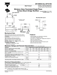 Datasheet DF15005S...DF1510S manufacturer General Semiconductor