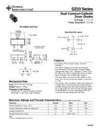 Datasheet DZ23-B12 manufacturer General Semiconductor