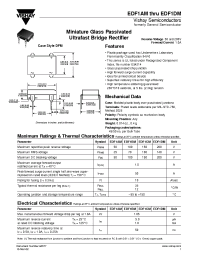 Datasheet EDF1AM...EDF1DM manufacturer General Semiconductor