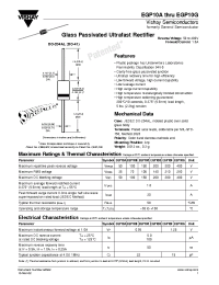 Datasheet EGP10A...EGP10G manufacturer General Semiconductor