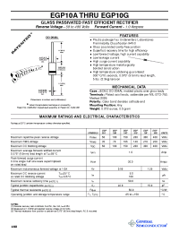 Datasheet EGP10G manufacturer General Semiconductor