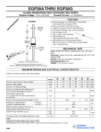 Datasheet EGP20A manufacturer General Semiconductor