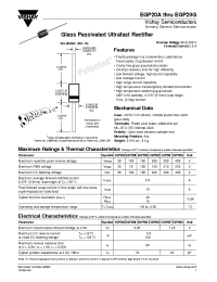 Datasheet EGP20A...EGP20G manufacturer General Semiconductor