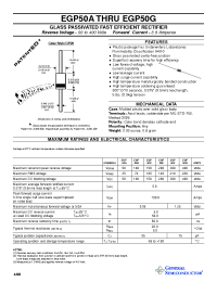 Datasheet EGP50 manufacturer General Semiconductor