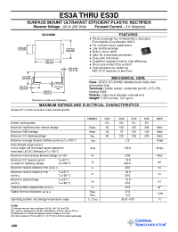 Datasheet ES3B производства General Semiconductor