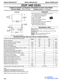 Datasheet ES3G производства General Semiconductor