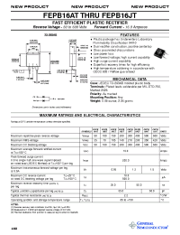 Datasheet FEPB16FT manufacturer General Semiconductor