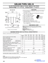 Datasheet GBL01 manufacturer General Semiconductor