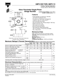 Datasheet GBPC1005...GBPC110 manufacturer General Semiconductor