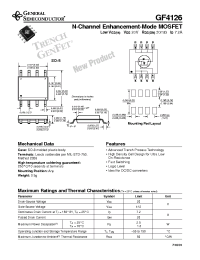 Datasheet GF4126 manufacturer General Semiconductor