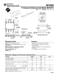 Datasheet GF4425 производства General Semiconductor