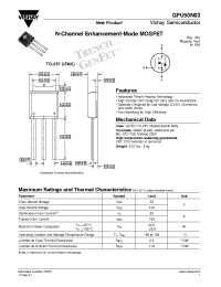 Datasheet GFU50N03 manufacturer General Semiconductor