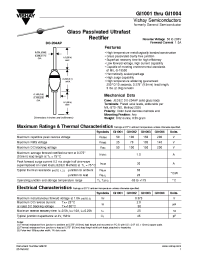 Datasheet GI1001...GI1004 manufacturer General Semiconductor