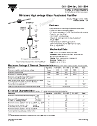 Datasheet GI1-1200...GI1-1600 manufacturer General Semiconductor