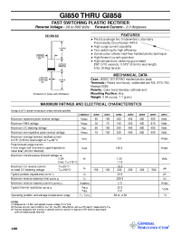 Datasheet GI850 manufacturer General Semiconductor