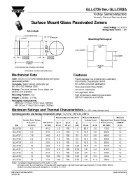 Datasheet GLL4735...GLL4763A manufacturer General Semiconductor