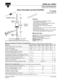 Datasheet GP08A...GP08J manufacturer General Semiconductor