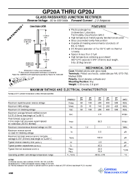 Datasheet GP20G manufacturer General Semiconductor