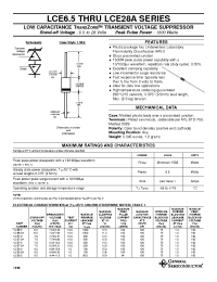 Datasheet LCE11A manufacturer General Semiconductor